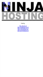 Mobile Screenshot of ninjahosting.com