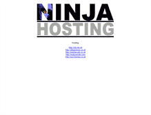 Tablet Screenshot of ninjahosting.com